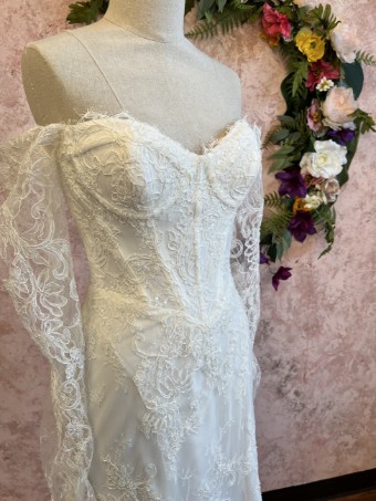 Ethereal bridal Style #Halo #1 Ivory thumbnail