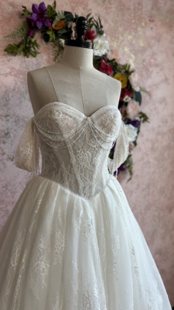 Ethereal bridal Style #Cherie #5 Ivory/Ivory/Nude thumbnail