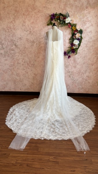 Ethereal bridal Style #Danica #2 Ivory/Ivory/Ivory thumbnail