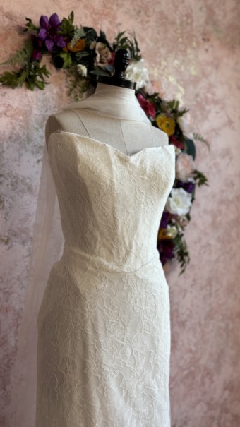 Ethereal bridal Style #Danica #1 Ivory/Ivory/Ivory thumbnail