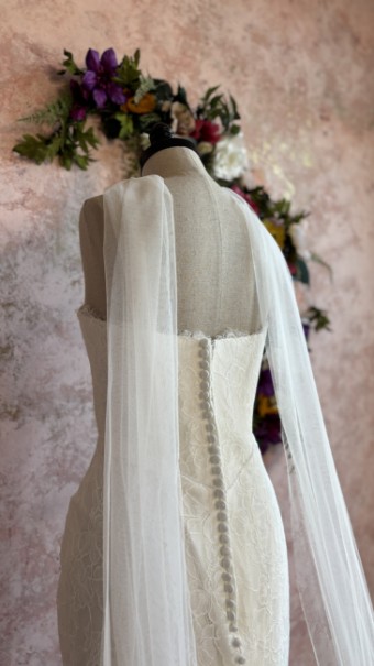 Ethereal bridal Style #Danica #3 Ivory/Ivory/Ivory thumbnail