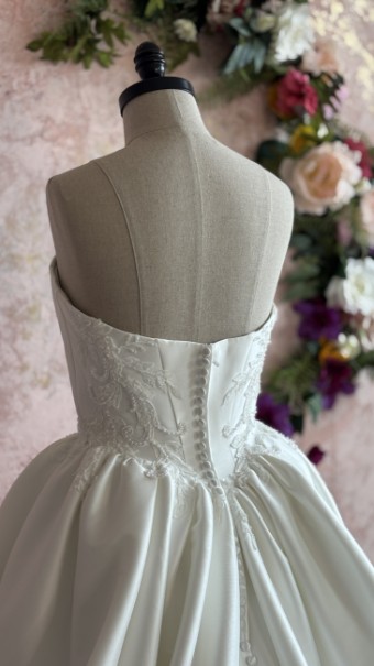 Ethereal bridal Style #Muse #3 Ivory/Mikado thumbnail