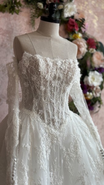 Ethereal bridal Style #Poet #5 Ivory/Ivory/Ivory thumbnail