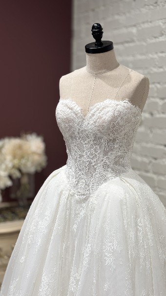 Ethereal bridal Style #Adelie Beaded #1 Ivory/Ivory/Ivory thumbnail