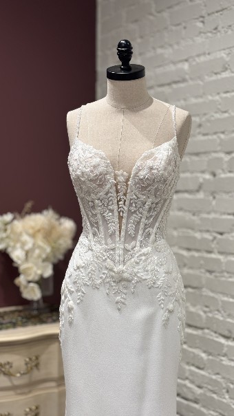 Ethereal bridal Style #Coraline #1 Ivory thumbnail