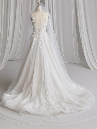 Maggie Sottero  Style #LIZZY #4 Ivory (gown with Natural Illusion) thumbnail