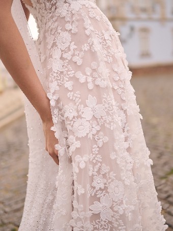 Maggie Sottero  Style #LADONNA #3 Ivory (gown with Natural Illusion) thumbnail