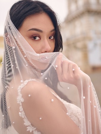 Maggie Sottero  Style #LADONNA #2 Ivory (gown with Natural Illusion) thumbnail