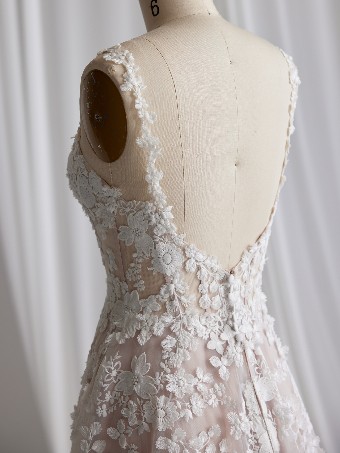 Maggie Sottero  Style #LADONNA #4 Ivory (gown with Natural Illusion) thumbnail