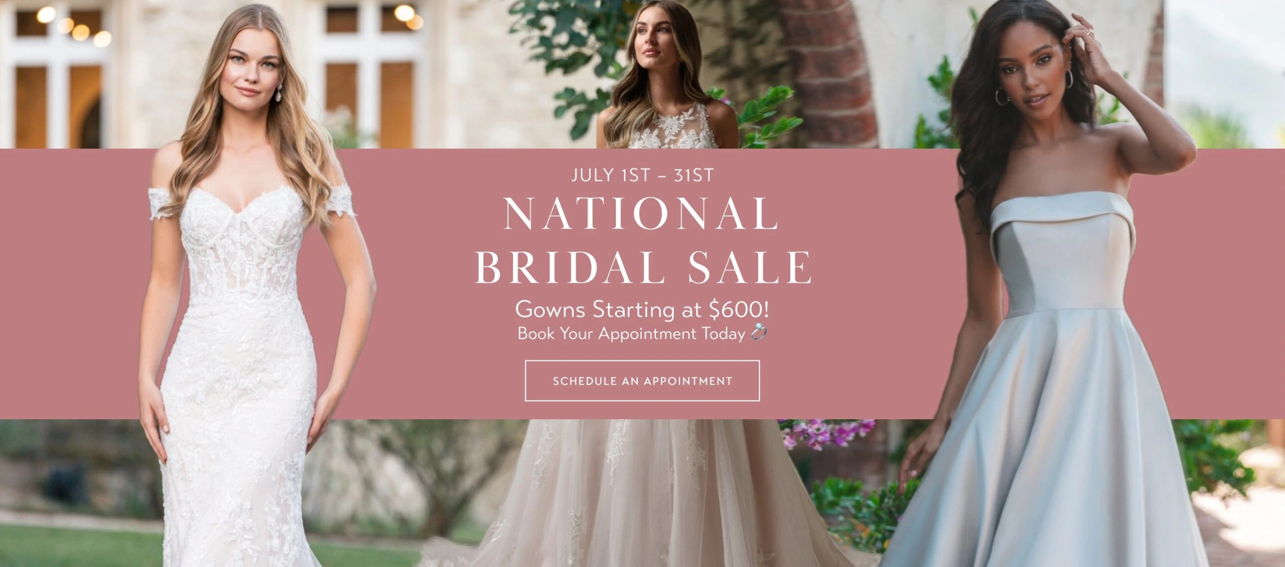 National Bridal Sale desktop banner