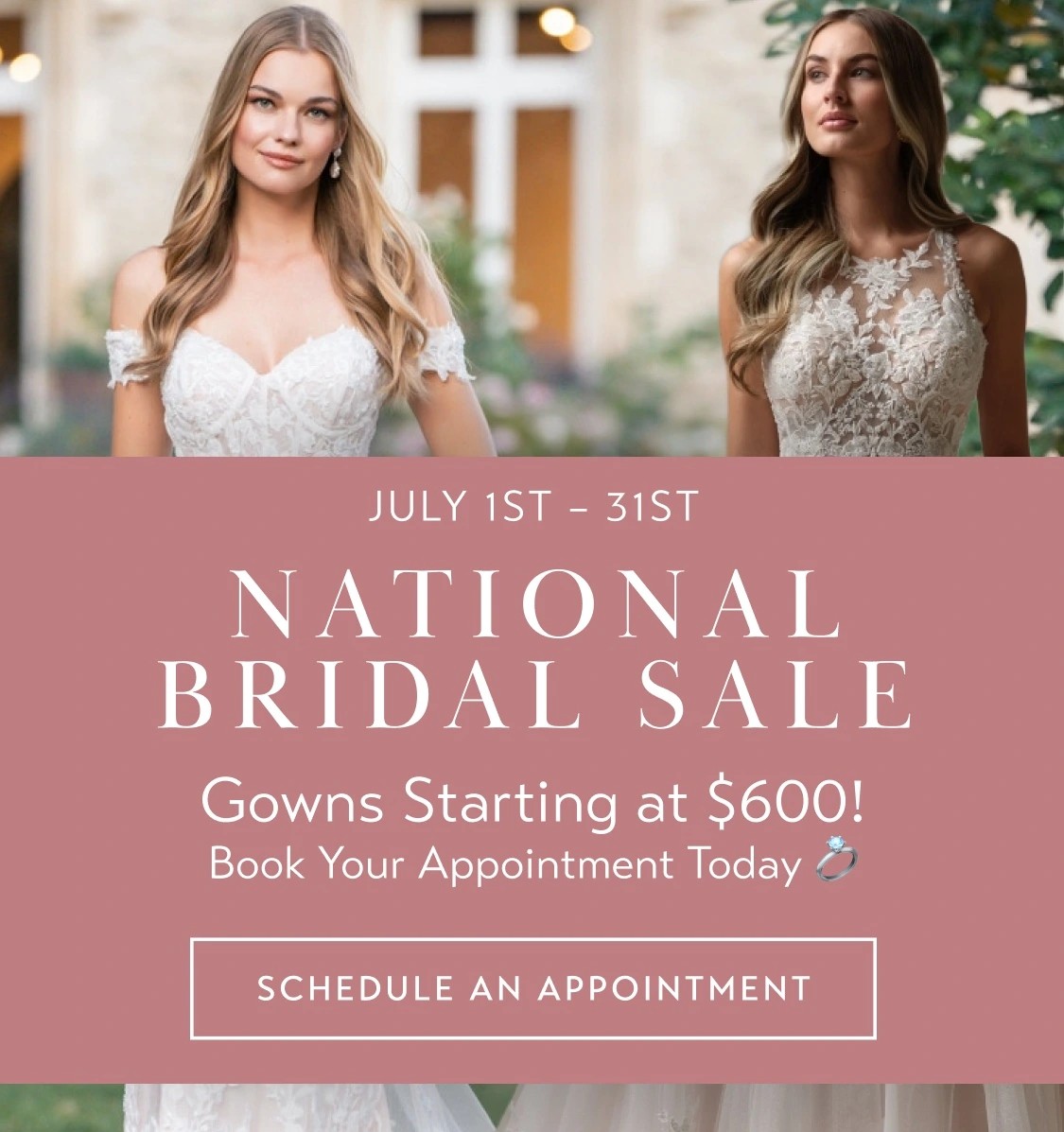 National Bridal Sale mobile banner