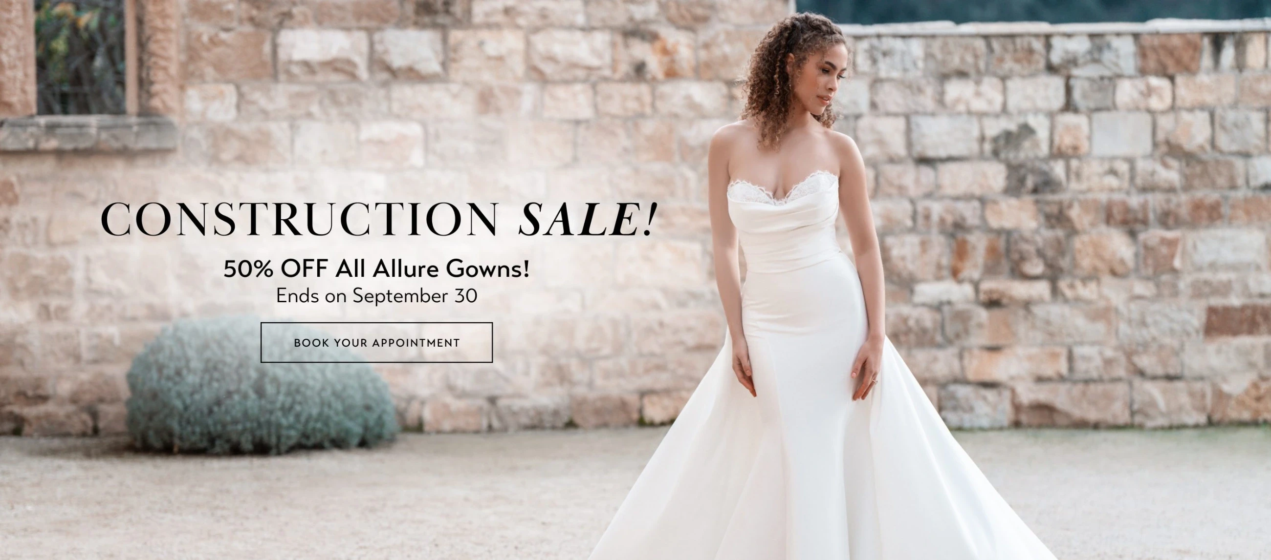 Construction sale desktop banner