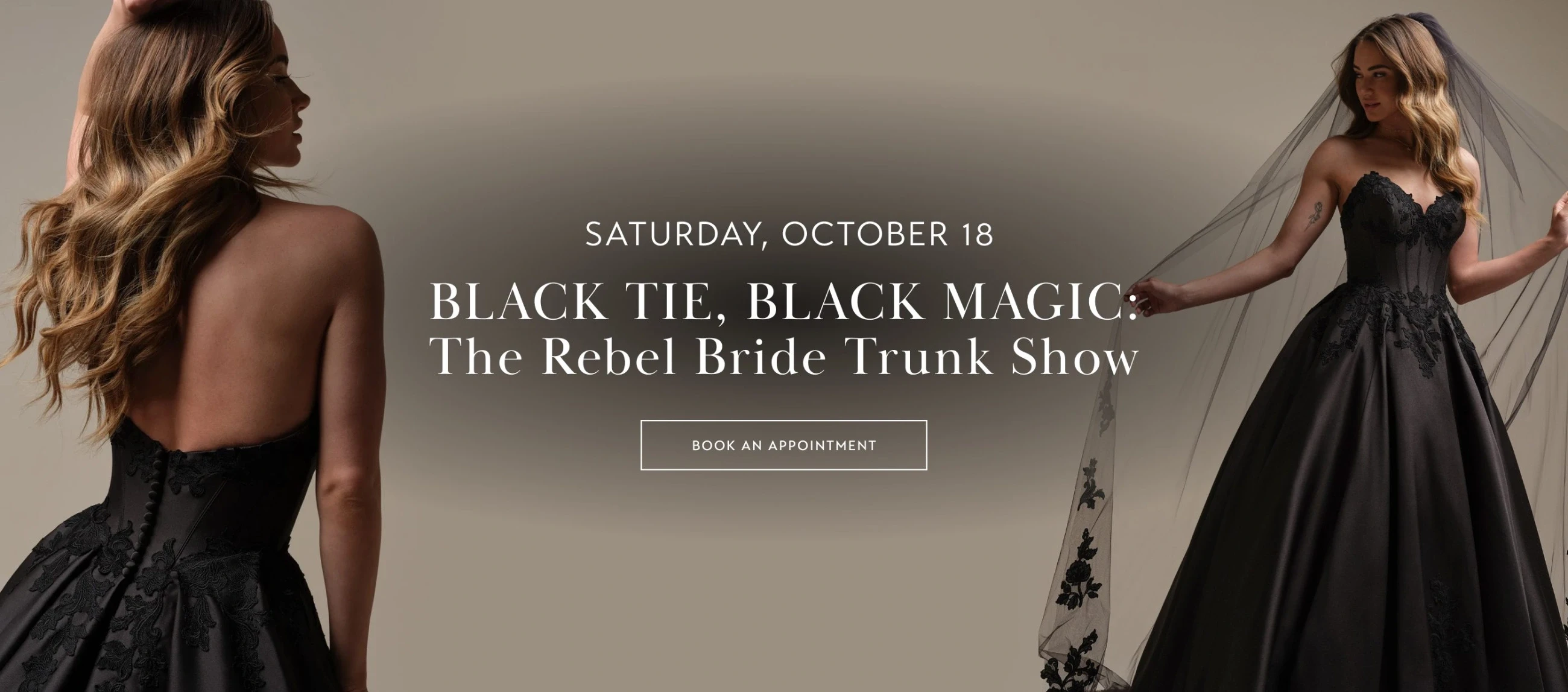 Black Tie Black Magic event desktop banner